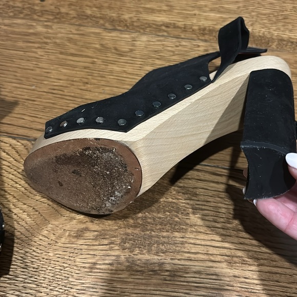 Proenza Schouler clog, sandals, suede, leather and wood!! - Picture 4 of 9